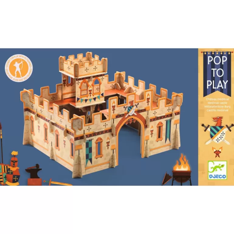 Djeco Château Fort En Bois<Le Château Medieval 7714