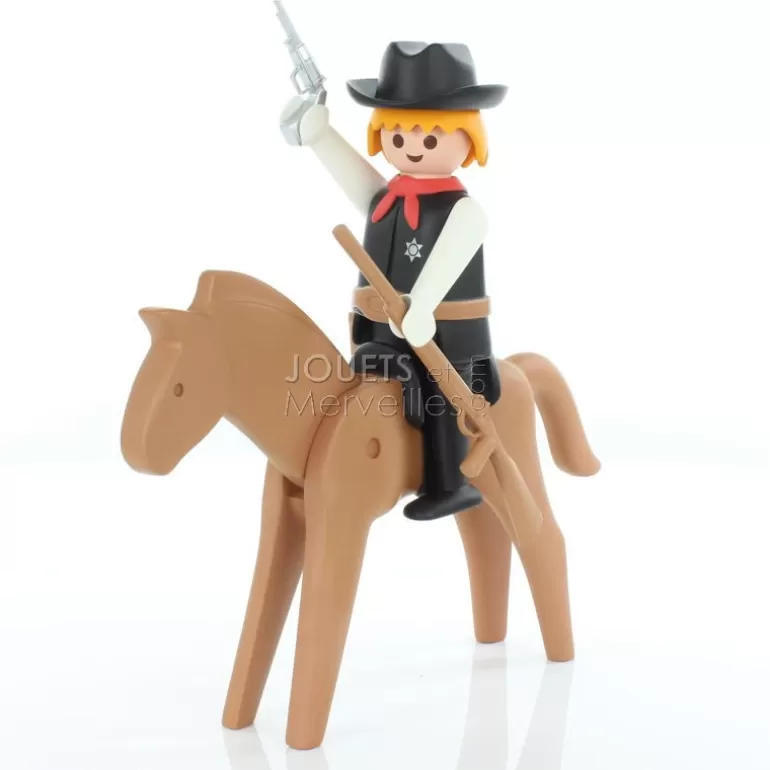 PLASTOY Déco Design<Le Sherif Et Son Cheval Playmobil Collectoys