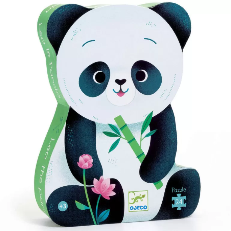 Djeco Puzzle Djeco<Leo Le Panda, Puzzle 24 Pcs Silhouette 7282