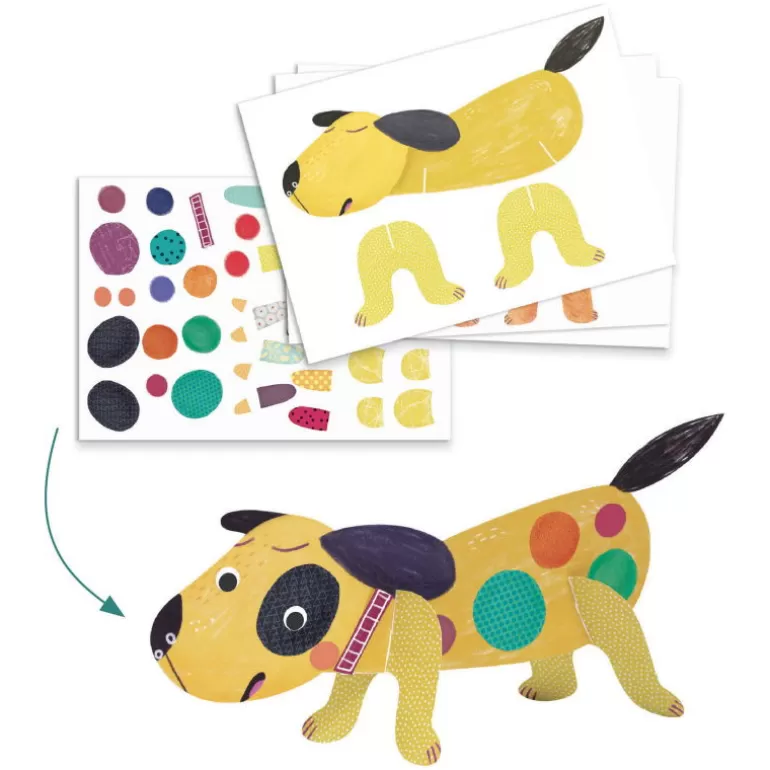Djeco Paper Toys<Les Animaux Et Leur Maison, Coffret D'Activites Creatives Pour Enfant 9293