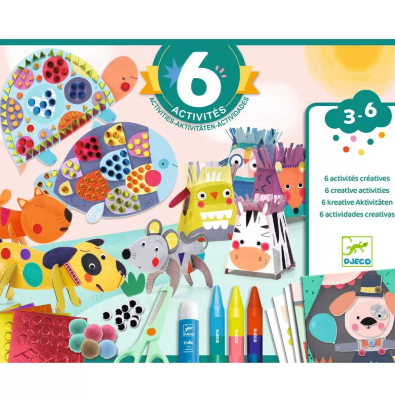 Djeco Paper Toys<Les Animaux Et Leur Maison, Coffret D'Activites Creatives Pour Enfant 9293