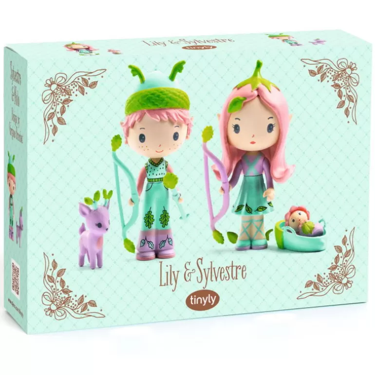 Djeco Tinyly Djeco<Lily & Sylvestre "Les Elfes" Figurines Tinyly 6960