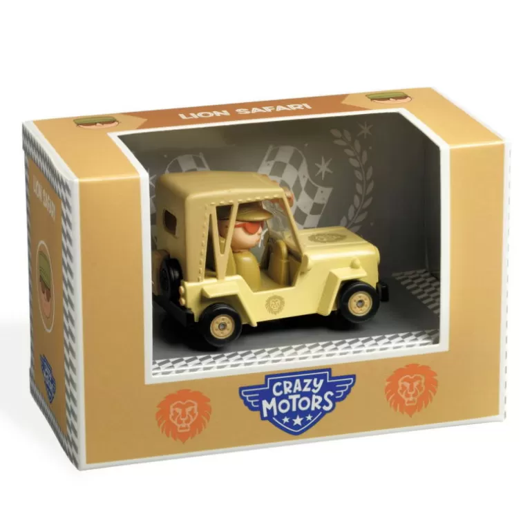 Djeco Jouets Garage, Voitures<Lion Safari Voiture Crazy Motors 5480