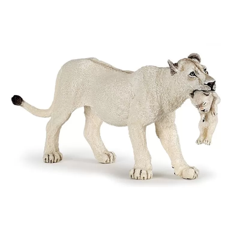 Papo Figurines Papo<Lionne Blanche Avec Lionceau 50203