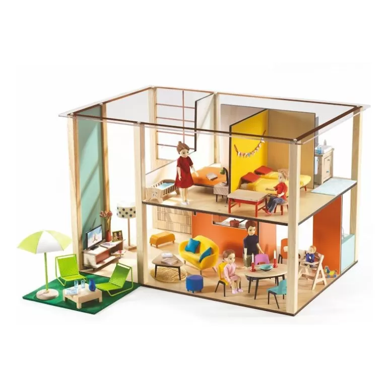 Djeco Maison De Poupee En Bois<Maison De Poupées Cubic 7801