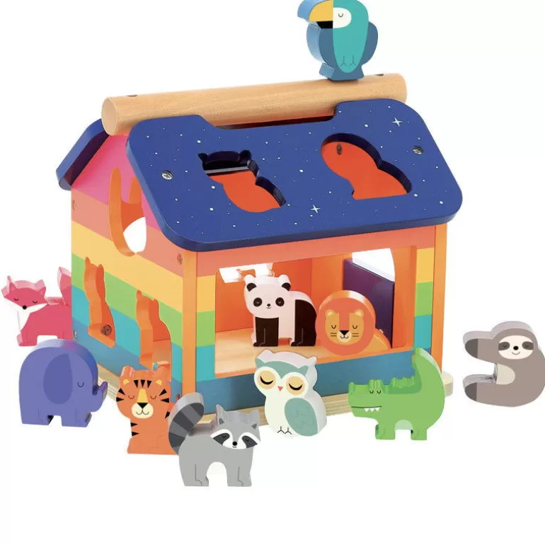 VILAC Jouets Cubes En Bois<Maison Des Formes "Arc-En-Ciel" Andy Westface Pour 7404