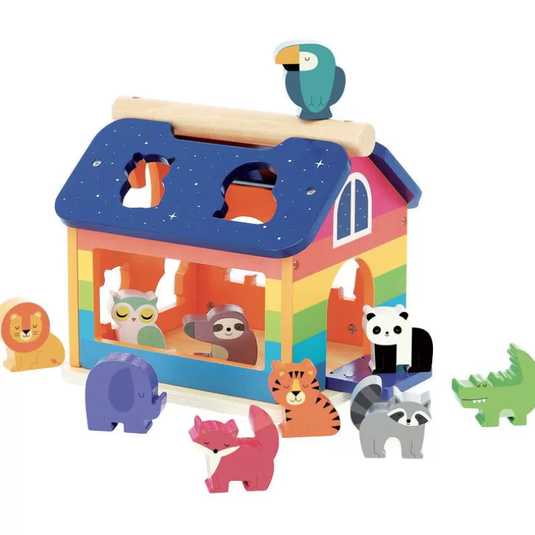 VILAC Jouets Cubes En Bois<Maison Des Formes "Arc-En-Ciel" Andy Westface Pour 7404