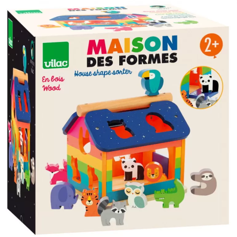 VILAC Jouets Cubes En Bois<Maison Des Formes "Arc-En-Ciel" Andy Westface Pour 7404