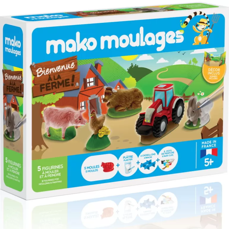 Mako moulages Mako Moulages Figurines Et Déco< Animaux De La Ferme, Coffret 6 Moules 39011