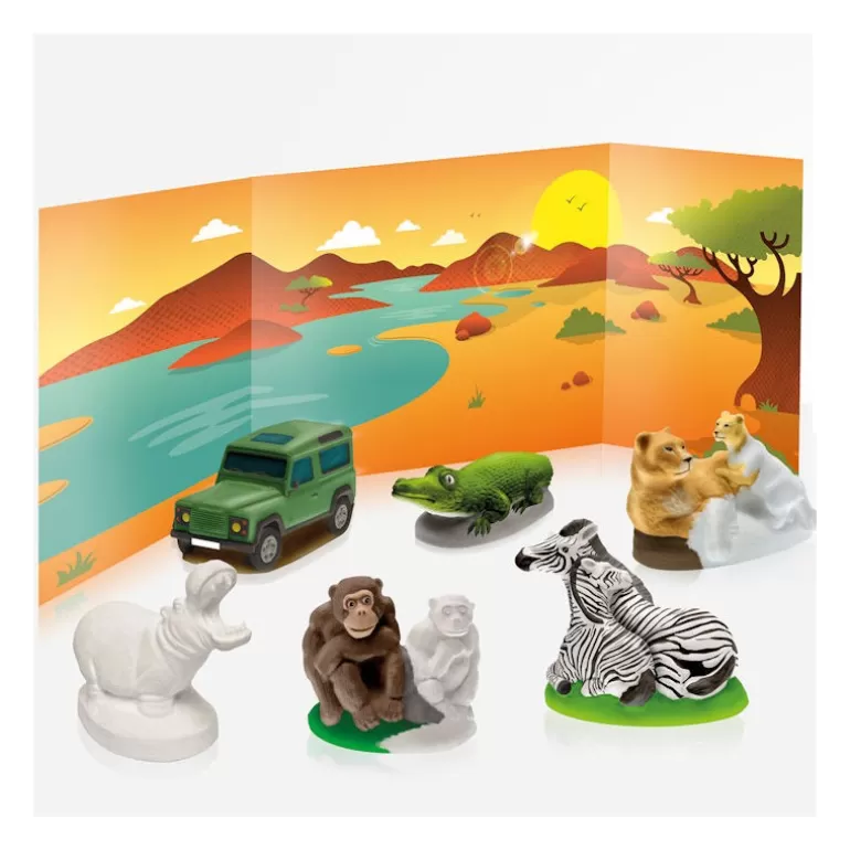 Mako moulages Mako Moulages Figurines Et Déco< Animaux De La Savane, Coffret 6 Moules 39010