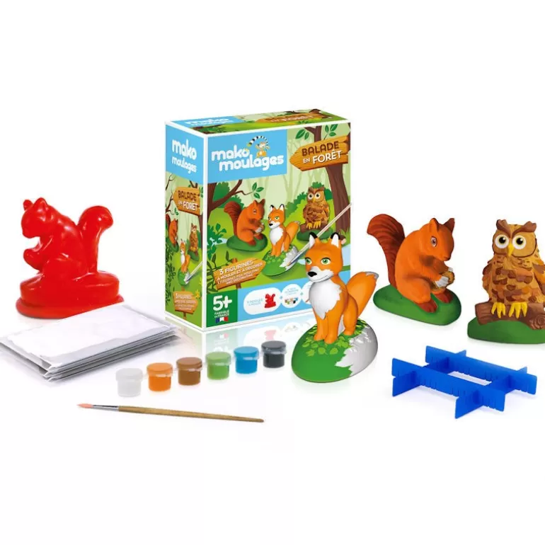 Mako moulages Mako Moulages Figurines Et Déco< "Balade En Foret" Etui 3 Moules 39049