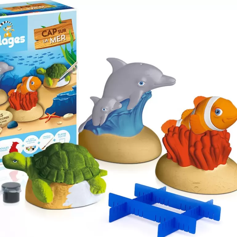 Mako moulages Mako Moulages Figurines Et Déco< "Cap Sur La Mer" Etui 3 Moules 39048