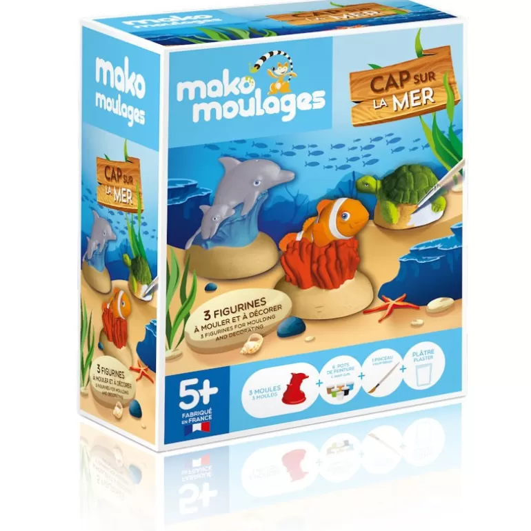 Mako moulages Mako Moulages Figurines Et Déco< "Cap Sur La Mer" Etui 3 Moules 39048