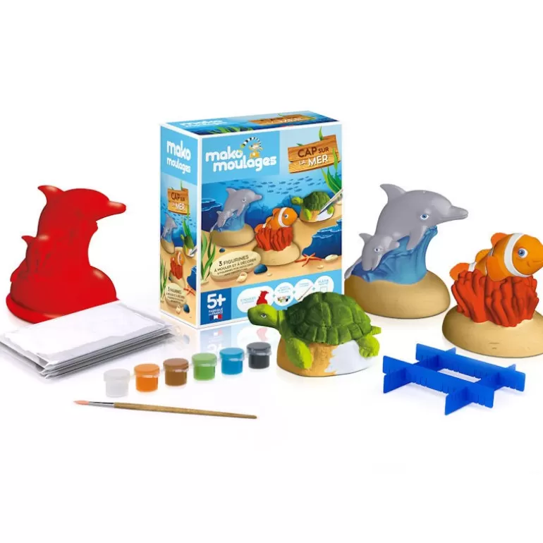 Mako moulages Mako Moulages Figurines Et Déco< "Cap Sur La Mer" Etui 3 Moules 39048