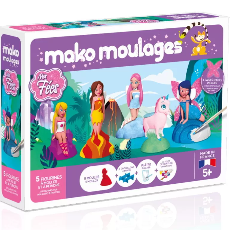 Mako moulages Mako Moulages Figurines Et Déco< 'Mes Fees', Coffret 5 Moules 39024