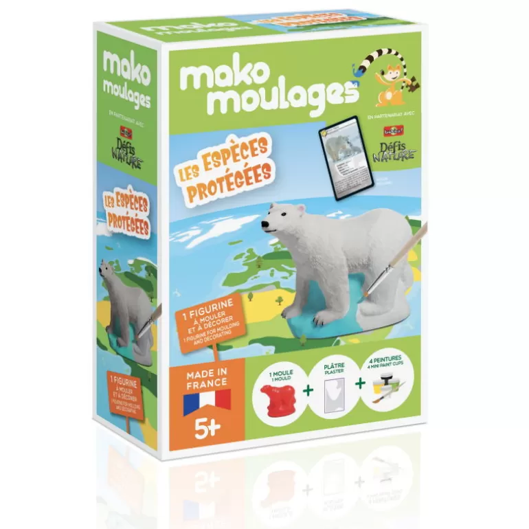 Mako moulages Mako Moulages Figurines Et Déco< 'Ours Polaire' Les Especes Protegees 39062