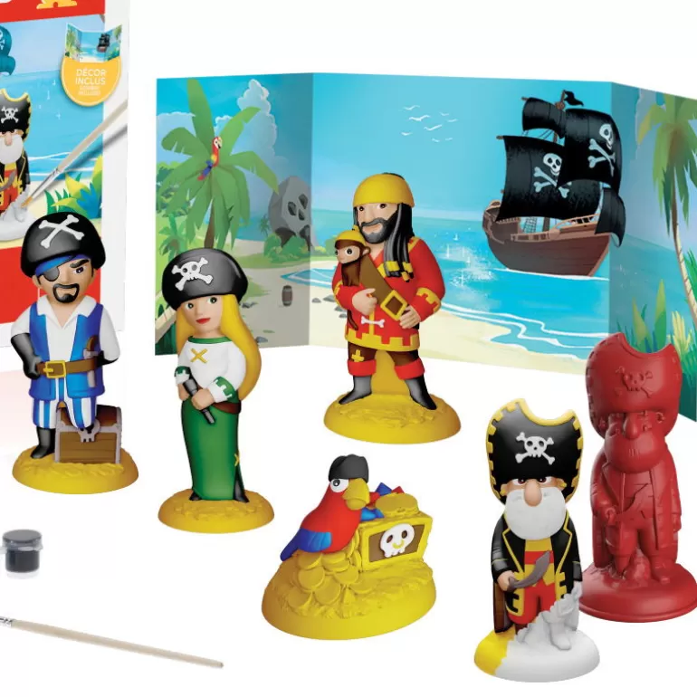 Mako moulages Mako Moulages Figurines Et Déco< "Pirates A Bord !" Coffret 5 Moules 39067