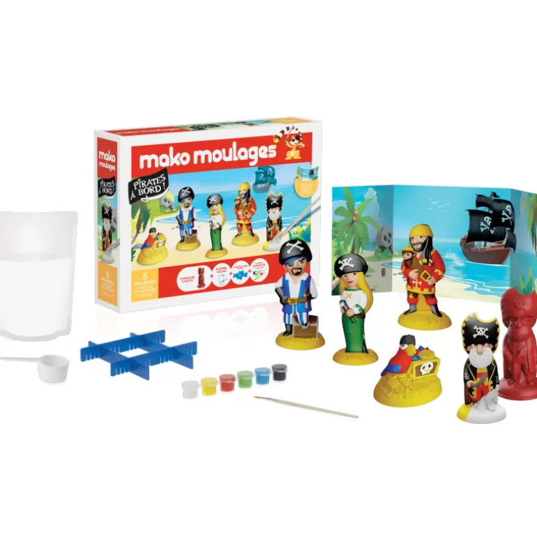 Mako moulages Mako Moulages Figurines Et Déco< "Pirates A Bord !" Coffret 5 Moules 39067