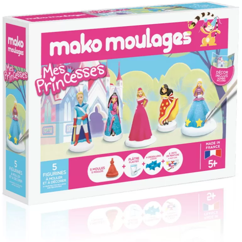 Mako moulages Mako Moulages Figurines Et Déco< "Prince Et Princesses" Coffret 5 Moules 39066