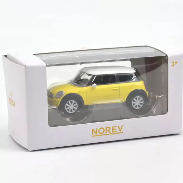 NOREV Jouets Garage, Voitures<Mini Cooper One Jaune, Voiture Jouet 1/64