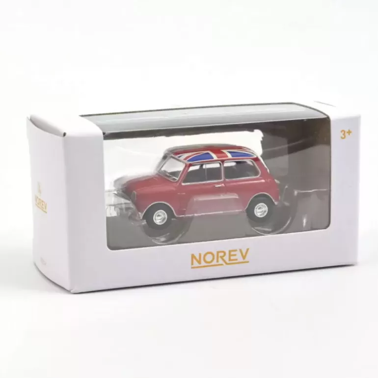 NOREV Jouets Garage, Voitures<Mini Cooper S 1964 Rouge Avec Drapeau Anglais, Voiture 1/64