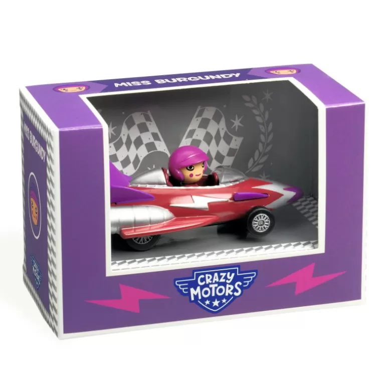 Djeco Jouets Garage, Voitures<Miss Burgundy Voiture Crazy Motors 5483