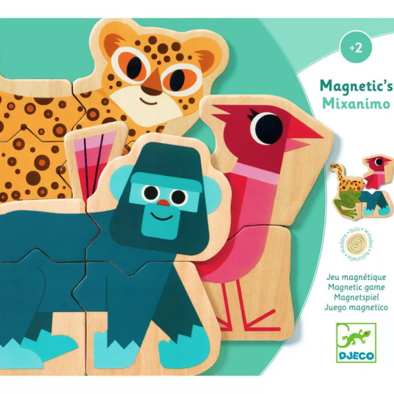 Djeco Puzzle Djeco<Mixanimo, Jeu Magnetique 3126