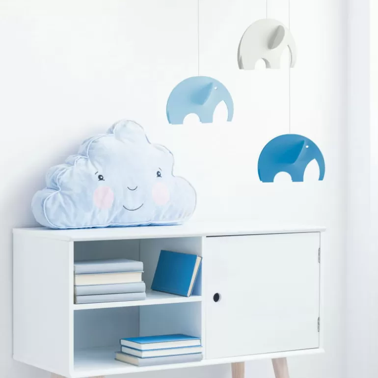 Flensted Mobiles Déco Design<Mobile En Papier "Elephants Bleus"