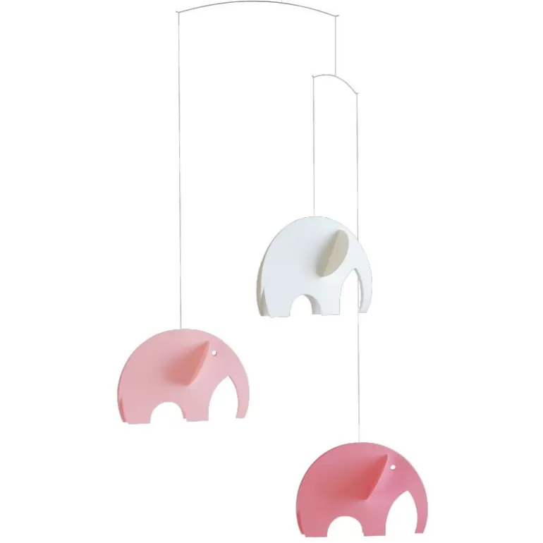 Flensted Mobiles Déco Design<Mobile En Papier "Elephants Roses"