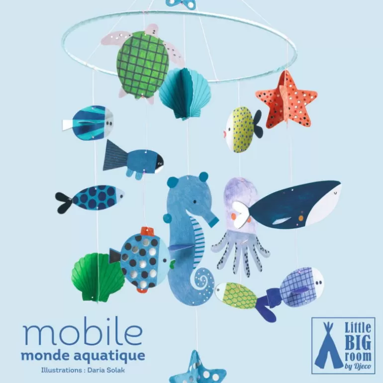 Djeco Little Big Room By Djeco<Mobile En Papier "Monde Aquatique" 4348