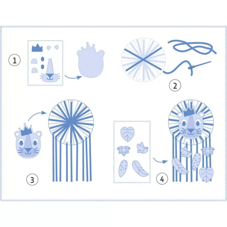 Djeco Décoration Enfants<Mon Premier Attrape-Reve A Creer "Petit Lion" Diy 7965
