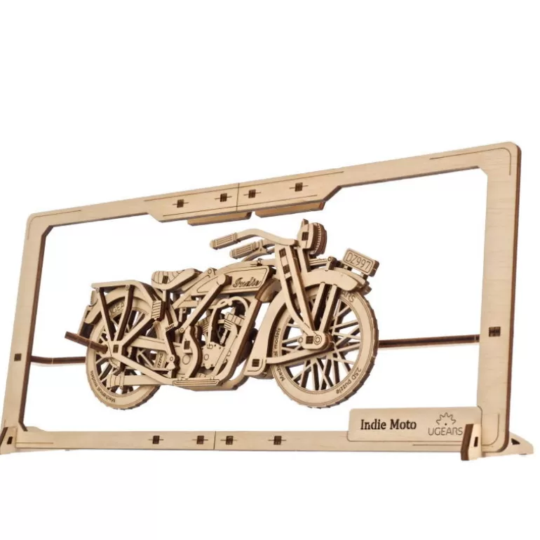 UGEARS models Décoration Art Automobile<Moto Indie – Ugears Puzzle 2,5D En Bois