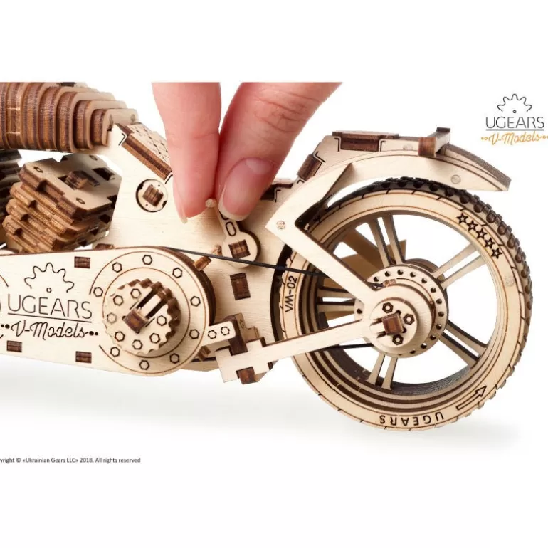 UGEARS models Jeux De Construction<Moto Vm-02 – Ugears Puzzle 3D Mecanique