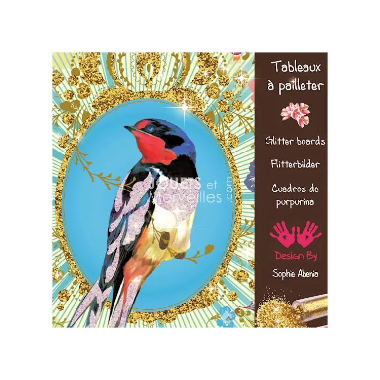 Djeco Sables Colorés, Paillettes<Oiseaux A Paillettes, Tableaux À Pailleter Djo 9501