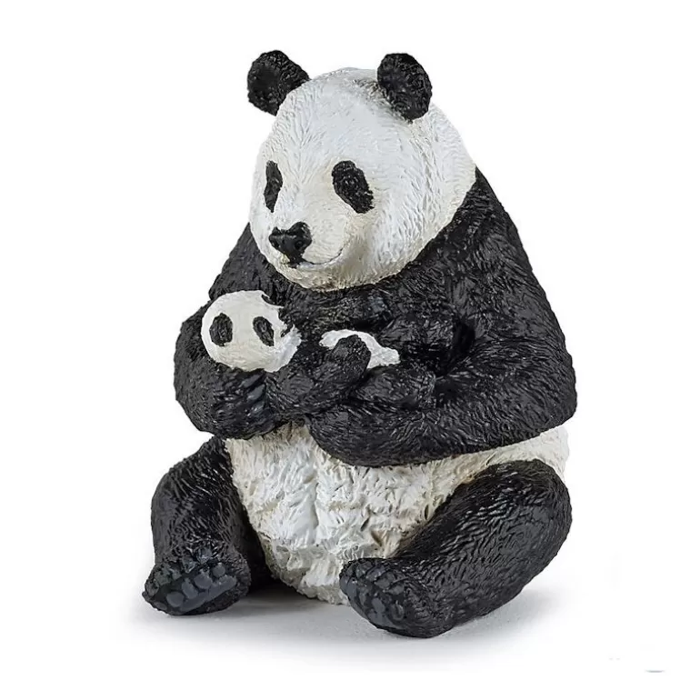 Papo Figurines Papo<Panda Assis Et Son Bebe 50196