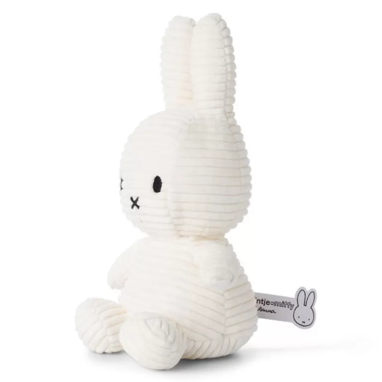 Peluches miffy Poupées, Peluches<Peluche Miffy En Velours Cotele Blanc Creme 23Cm