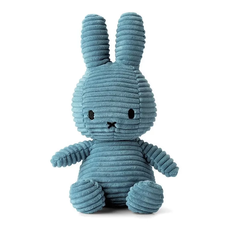 Peluches miffy Poupées, Peluches<Peluche Miffy En Velours Cotele Bleu "Aviateur" 23Cm