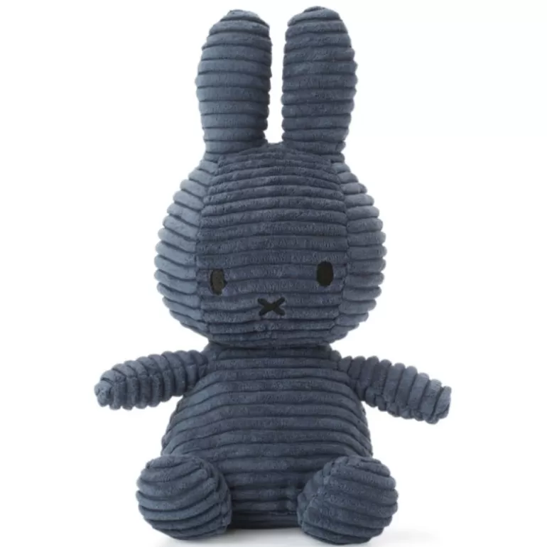 Peluches miffy Poupées, Peluches<Peluche Miffy En Velours Cotele Bleu Nuit 24Cm