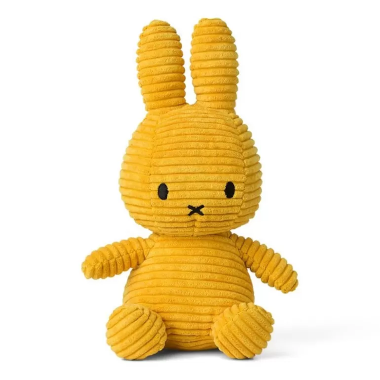 Peluches miffy Poupées, Peluches<Peluche Miffy En Velours Cotele Jaune 24Cm