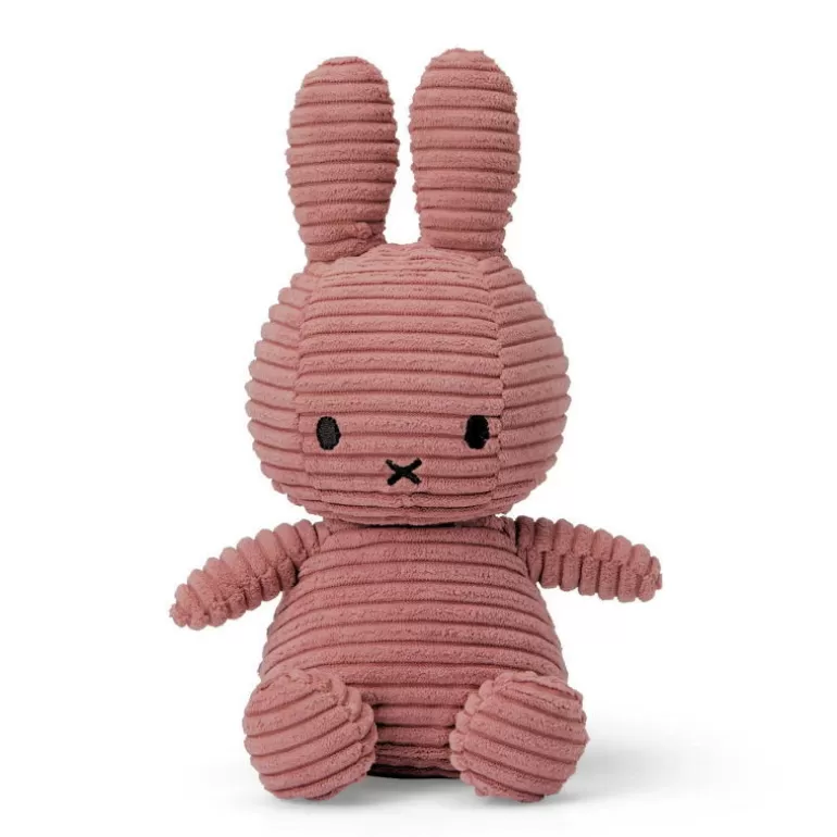 Peluches miffy Poupées, Peluches<Peluche Miffy En Velours Cotele Vieux Rose 23Cm