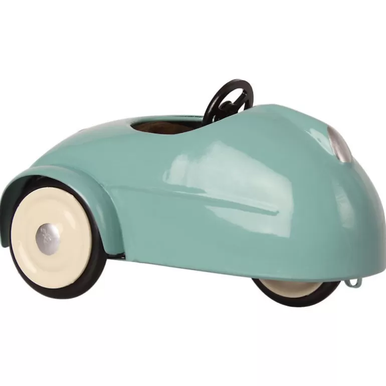 Maileg Maison De Poupee En Bois<Petite Souris Et Sa Voiture De Collection Bleue Avec Garage