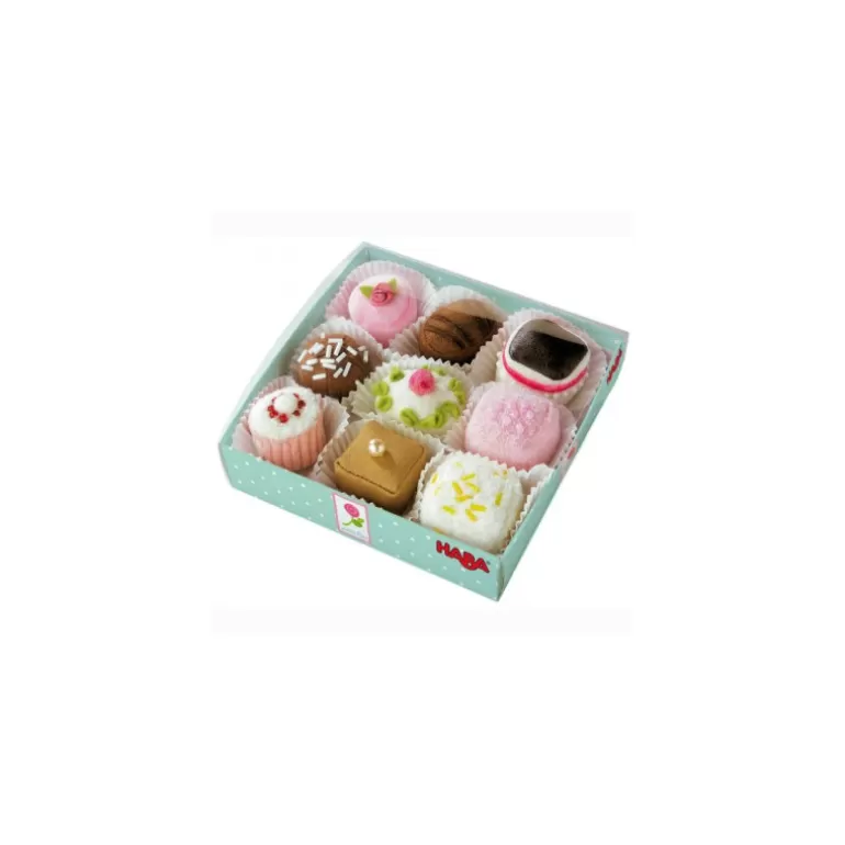 HABA Jouets Cuisine, Dînette<Petits Fours, Boite De 9, Jouet 3808