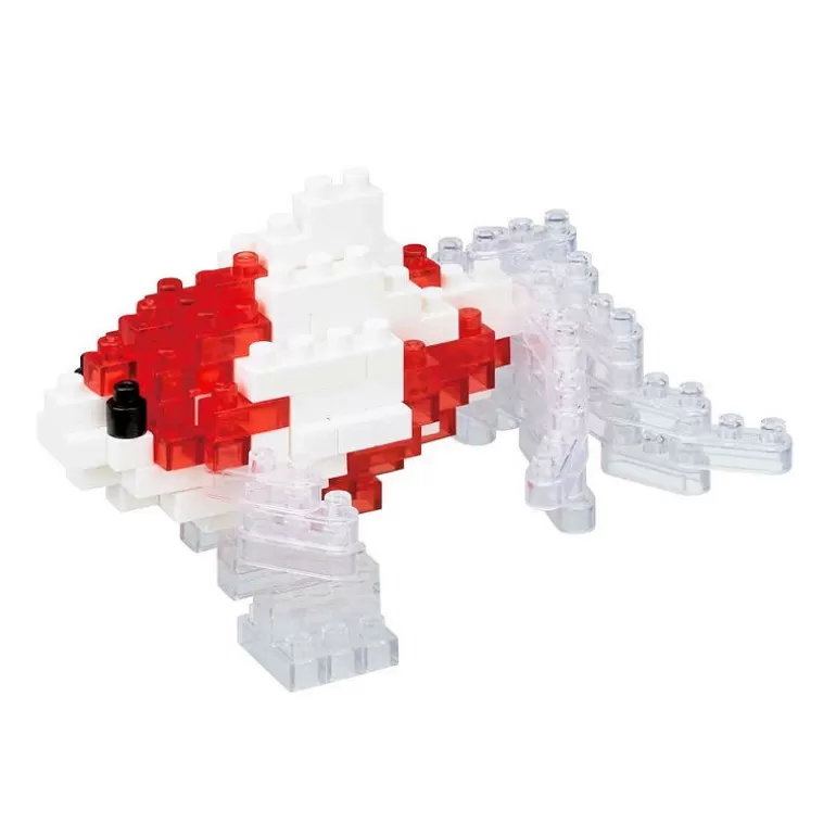 nanoblock Jeux De Construction<Poisson Voile De Chine Rouge Et Blanc