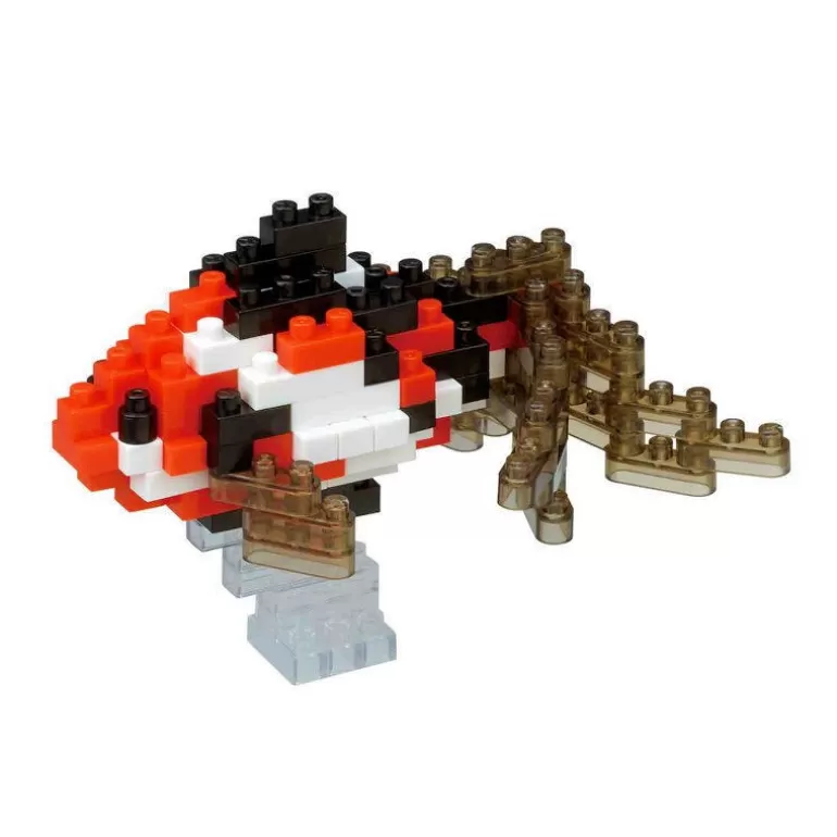 nanoblock Jeux De Construction<Poisson Voile De Chine Rouge, Noir Et Blanc