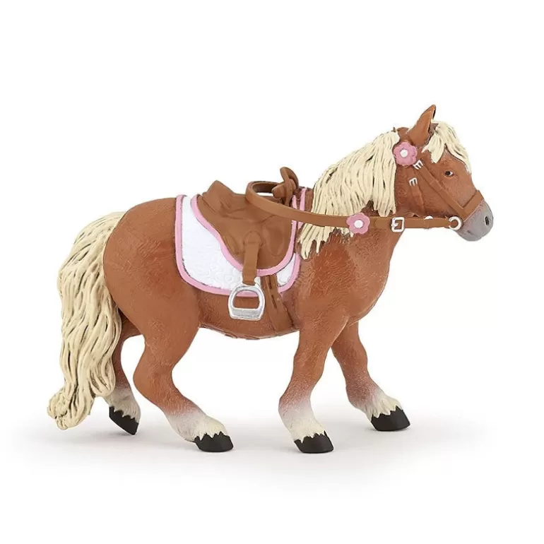 Papo Figurines Papo<Poney Shetland Avec Selle 51559