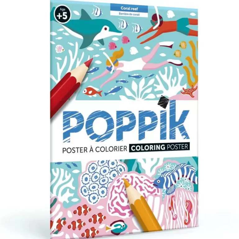 POPPIK Jeux, Puzzles Et Stickers Poppik<Poster A Colorier "Barriere De Corail"