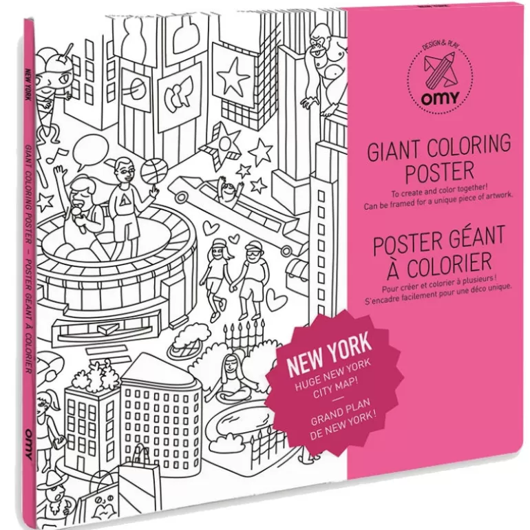OMY Déco Design<Poster De New York A Colorier,