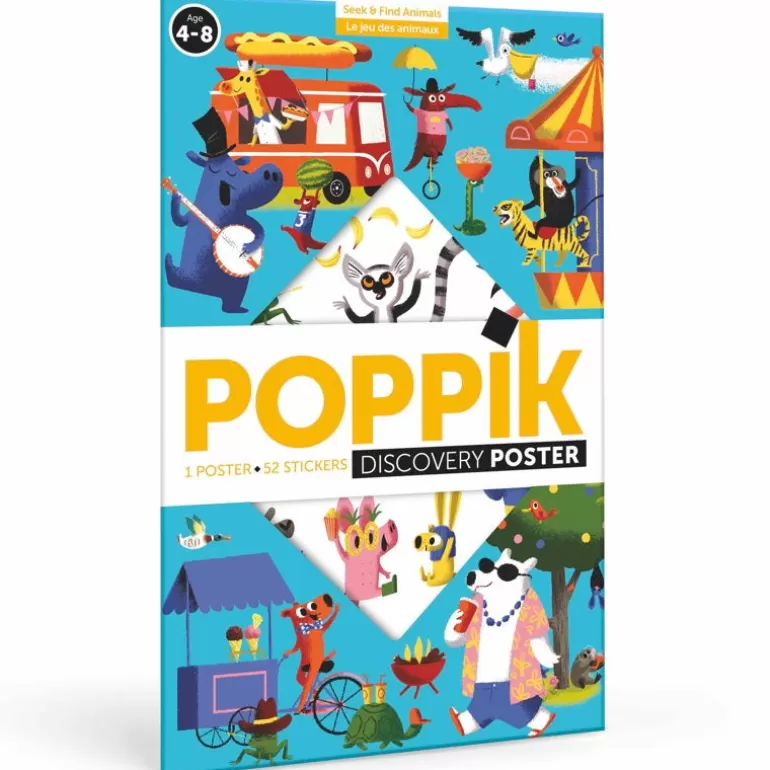 POPPIK Jeux, Puzzles Et Stickers Poppik<Poster En Stickers "Le Jeu Des Animaux"