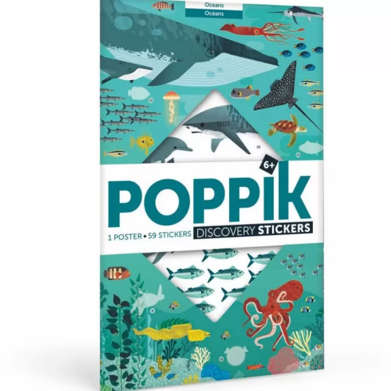 POPPIK Jeux, Puzzles Et Stickers Poppik<Poster En Stickers "Oceans"