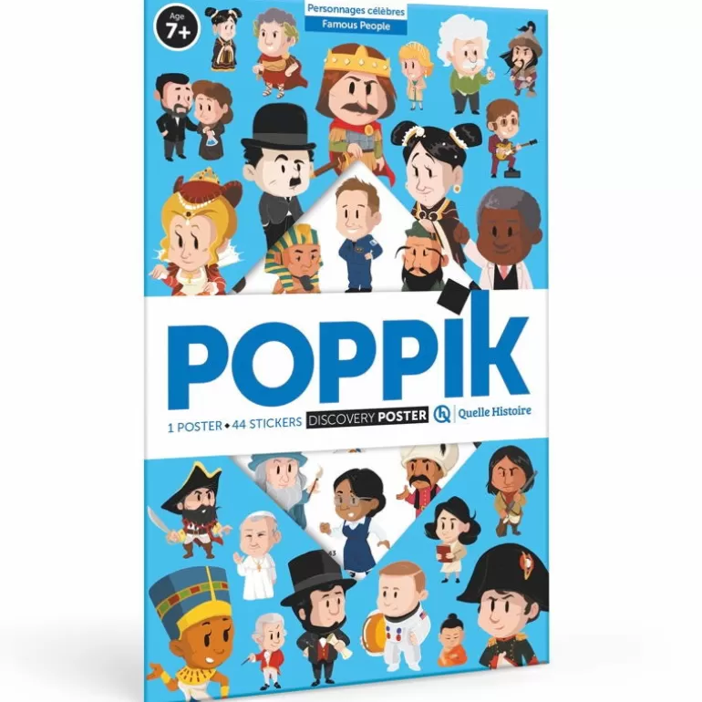 POPPIK Jeux, Puzzles Et Stickers Poppik<Poster En Stickers "Personnages Celebres"